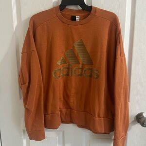 Adidas sweatshirt size large orange & gold